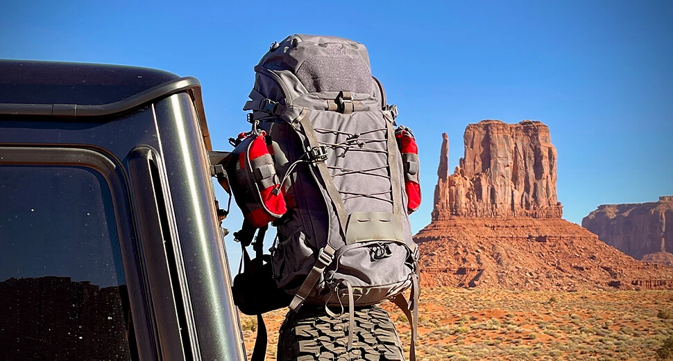 Backpack in dessert