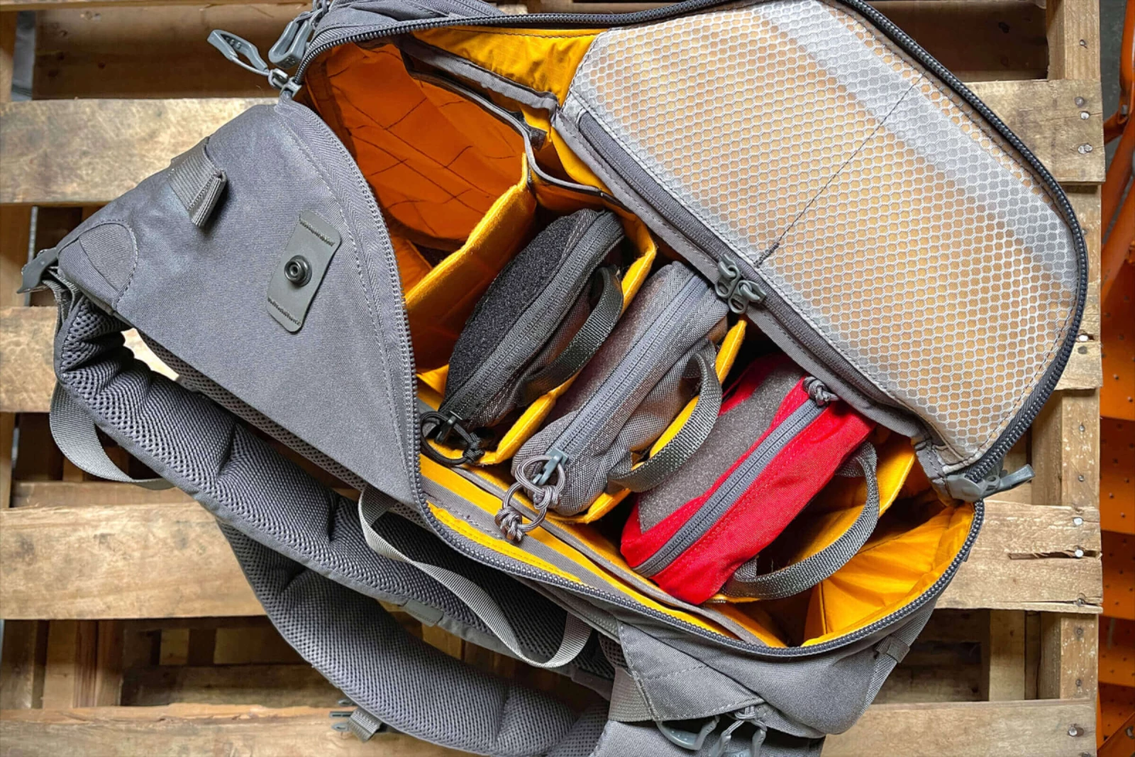 Side access backpacks: Quick, customizable organization.