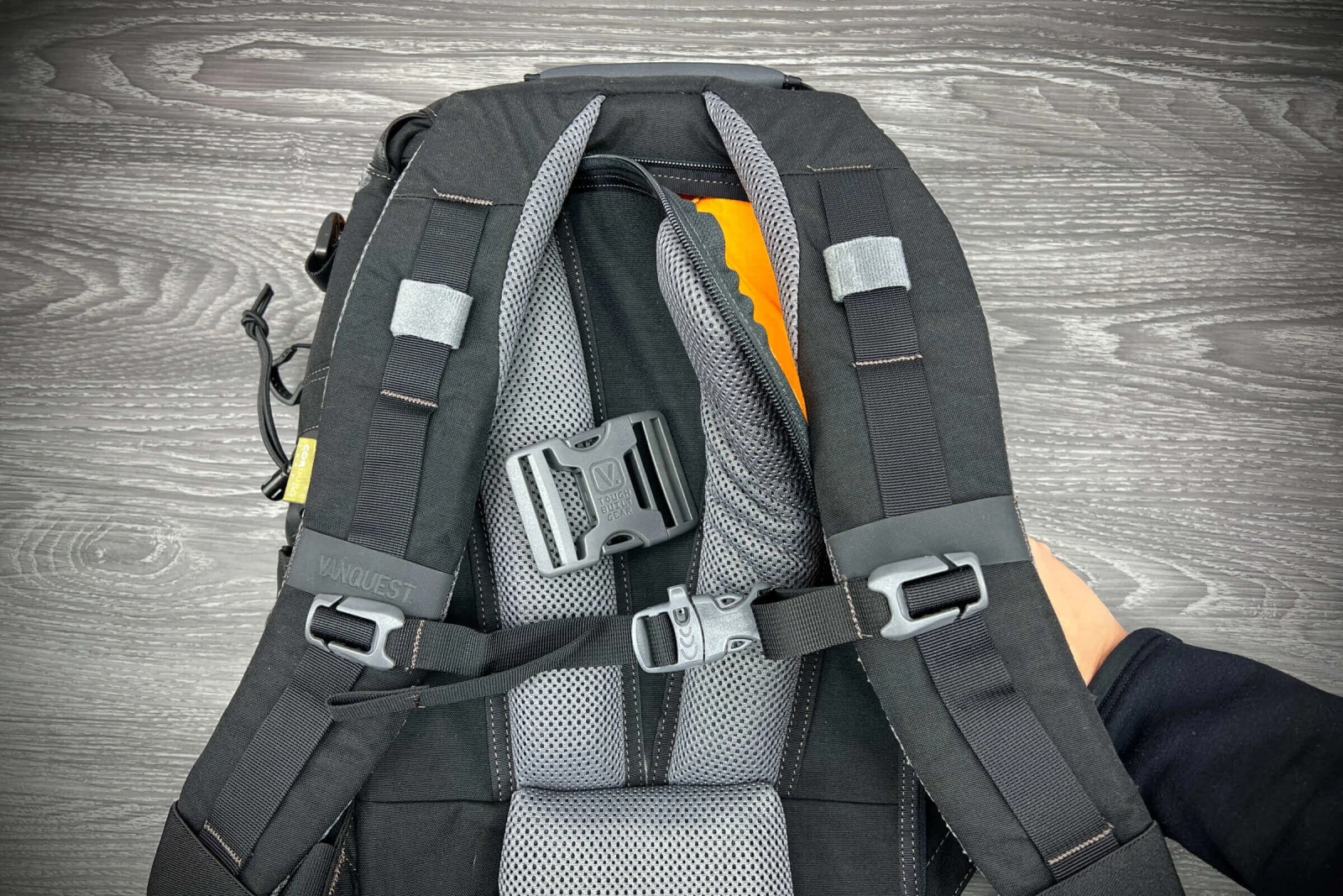 Everyday-size backpack suspension for comfort.