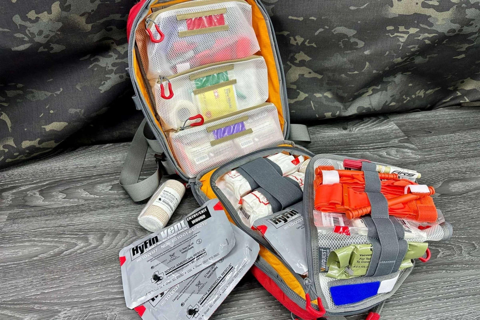 Comprehensive multiple-person trauma kits for your family and team.