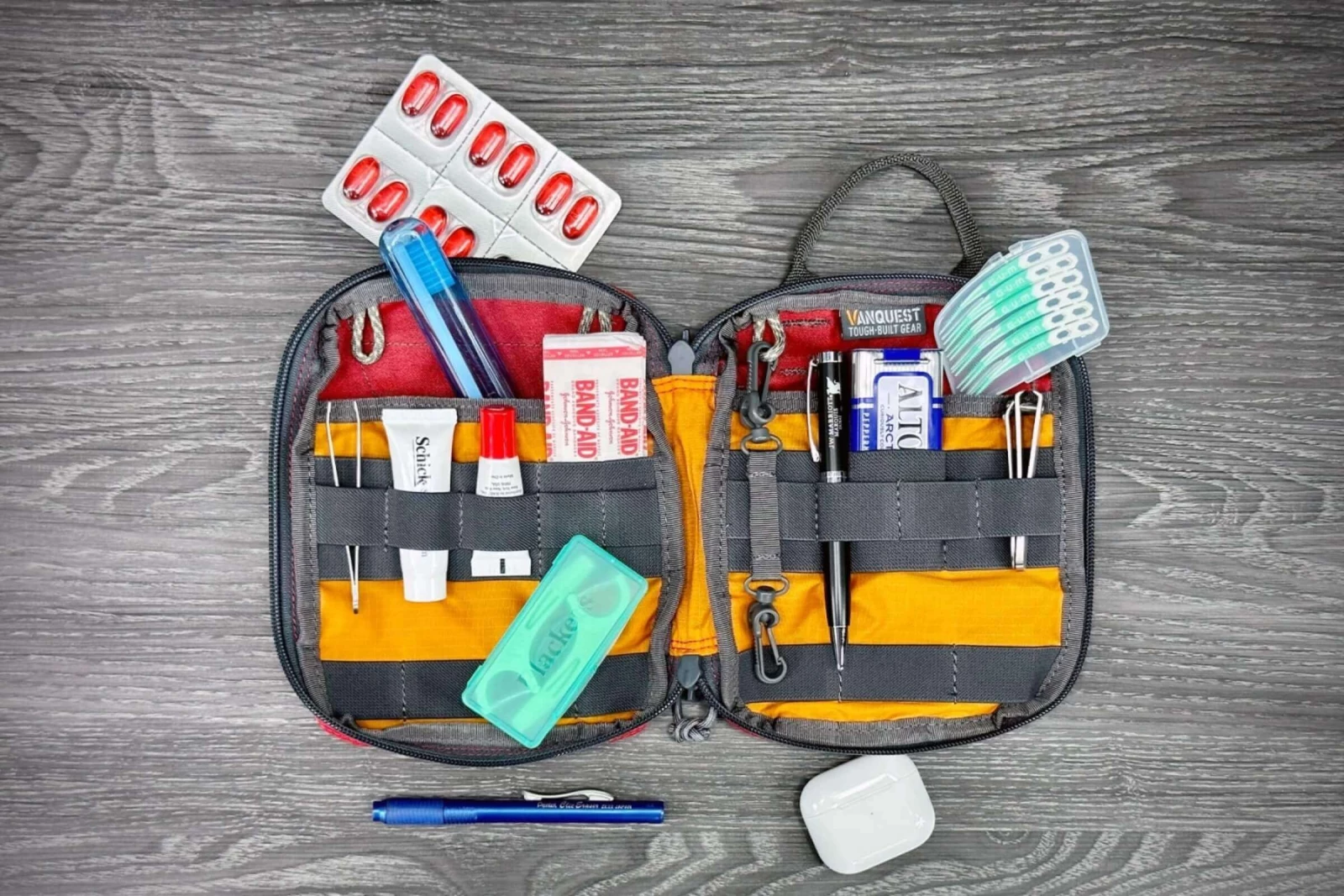 Simple everyday medical kits for minor injuries.