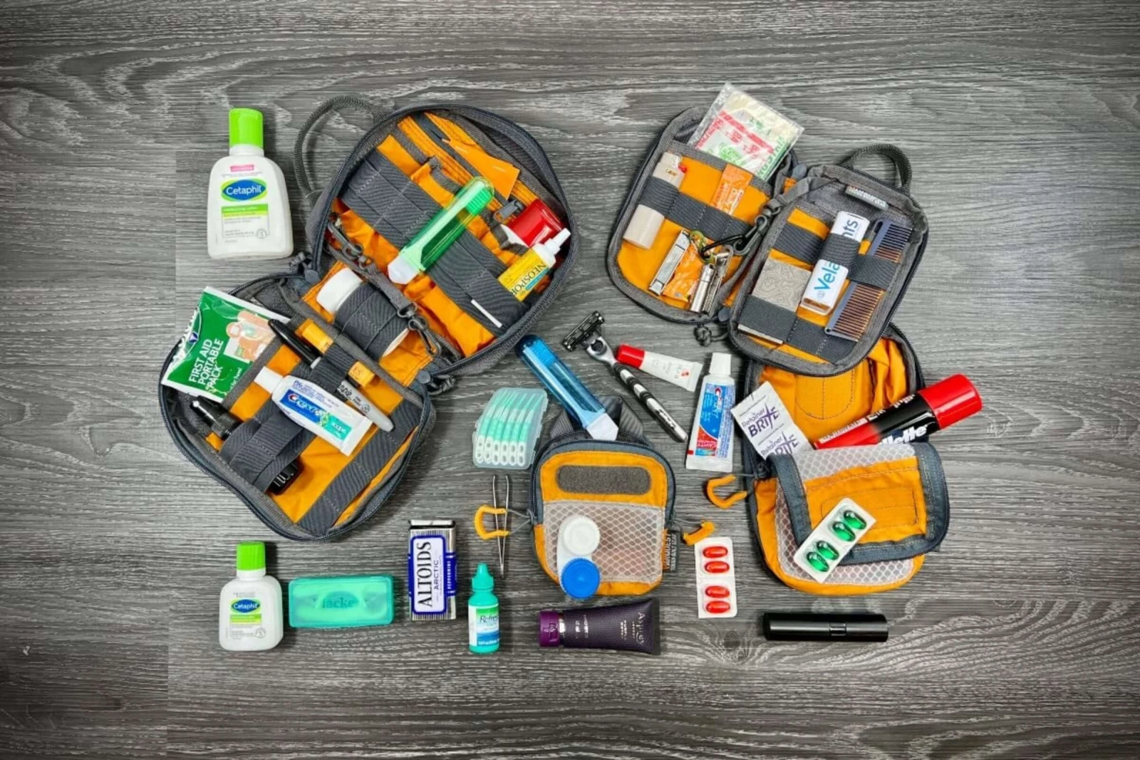 Contents of a well-maintained toiletry kit