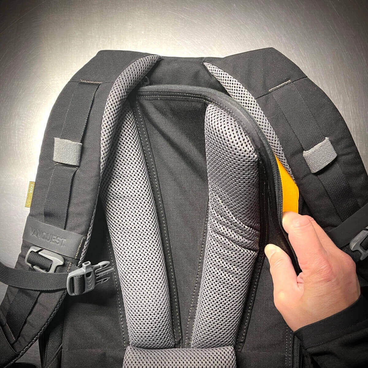 Everyday-size backpack suspension for comfort