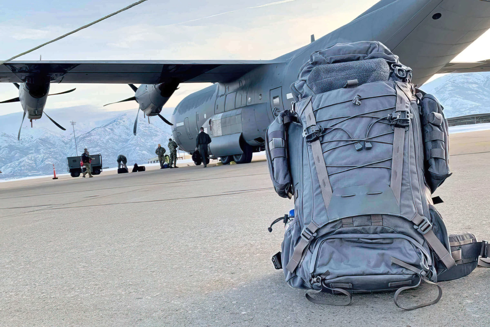 best tactical backpack for travel EASY BW 65L Large Gym Duffle Bag Military Backpack, Army Pack 3 Day Bug Out Bag Rucksack Outdoor Sport Hiking Camping with Molle System, Coyote Desert Digital Tactical EDC Backpacks & MOLLE: