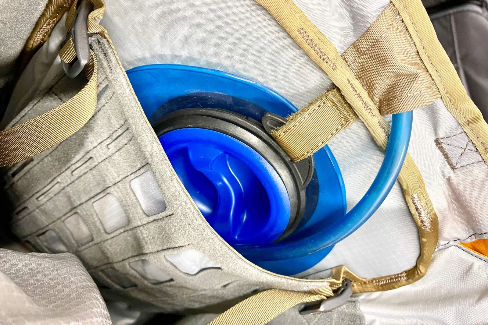 Multiple hydration carry options for your hiking backpack.