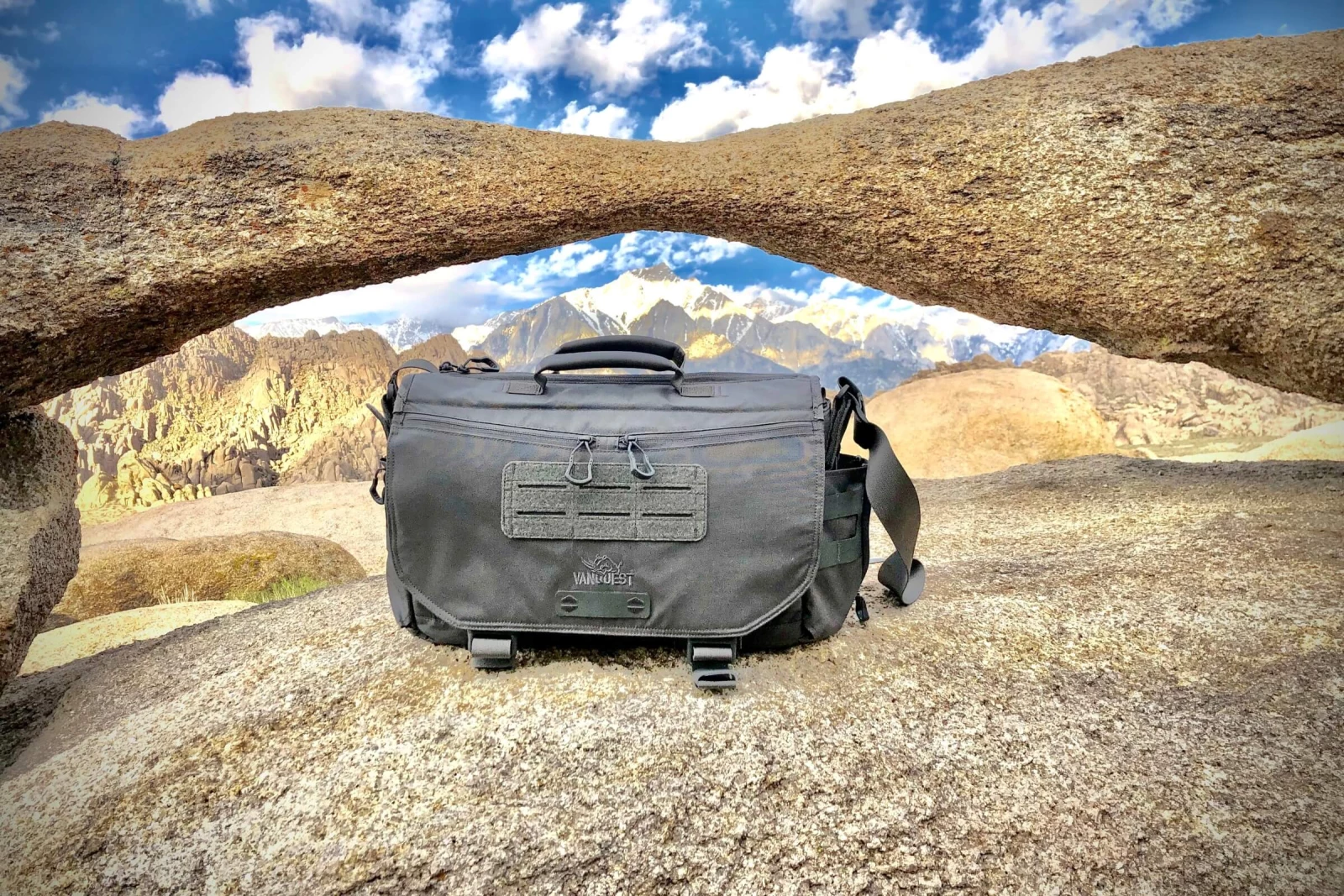 ENVOY: Our original messenger bag with excellent organization is here to help.