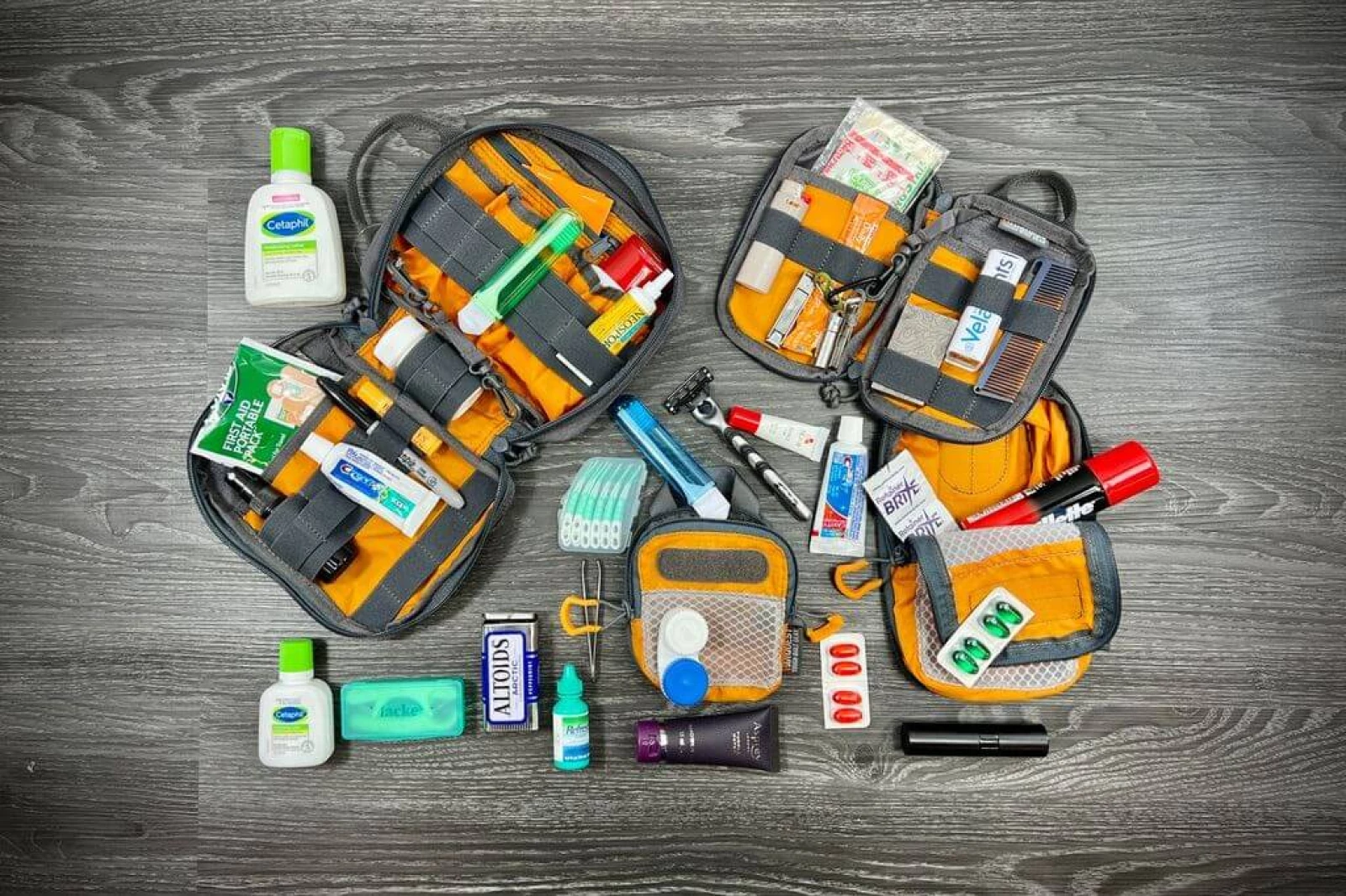 Use organizer pouches for small items & modular efficiency.
