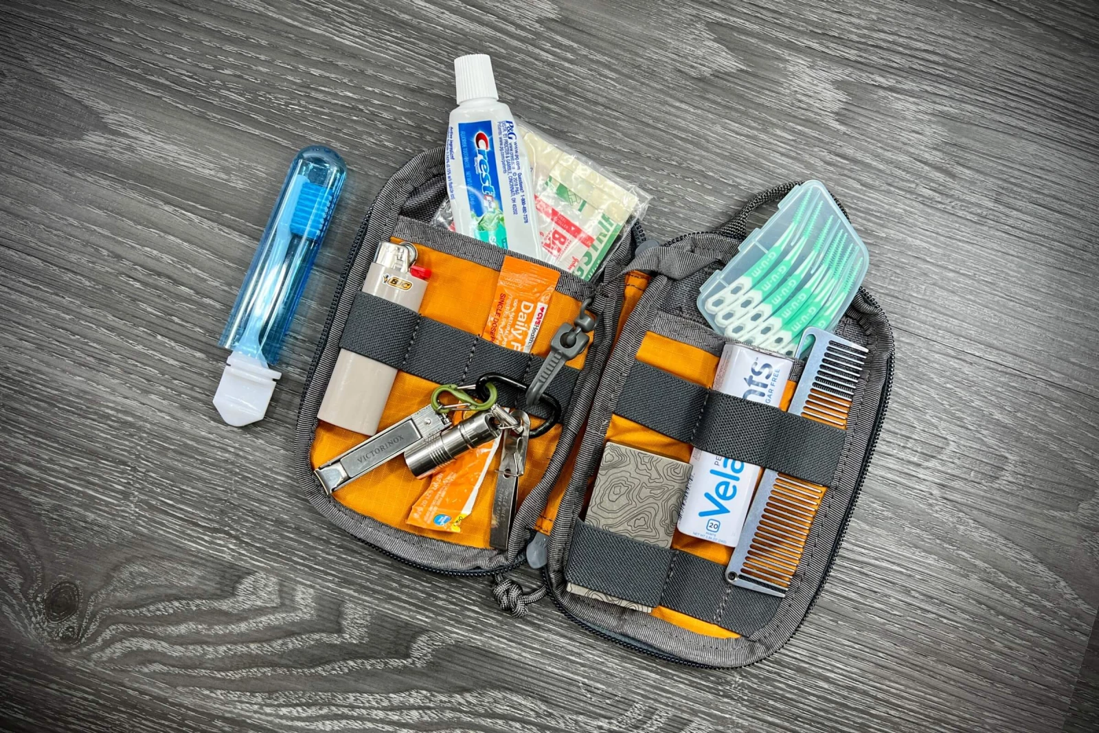 A small everyday carry hygiene kit for work & school.